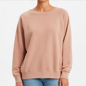 Mate the Label Organic Cotton Pullover Crewneck Sweater Women's size Sm